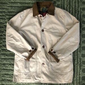 J. Crew Cream and Brown Lightweight Jacket